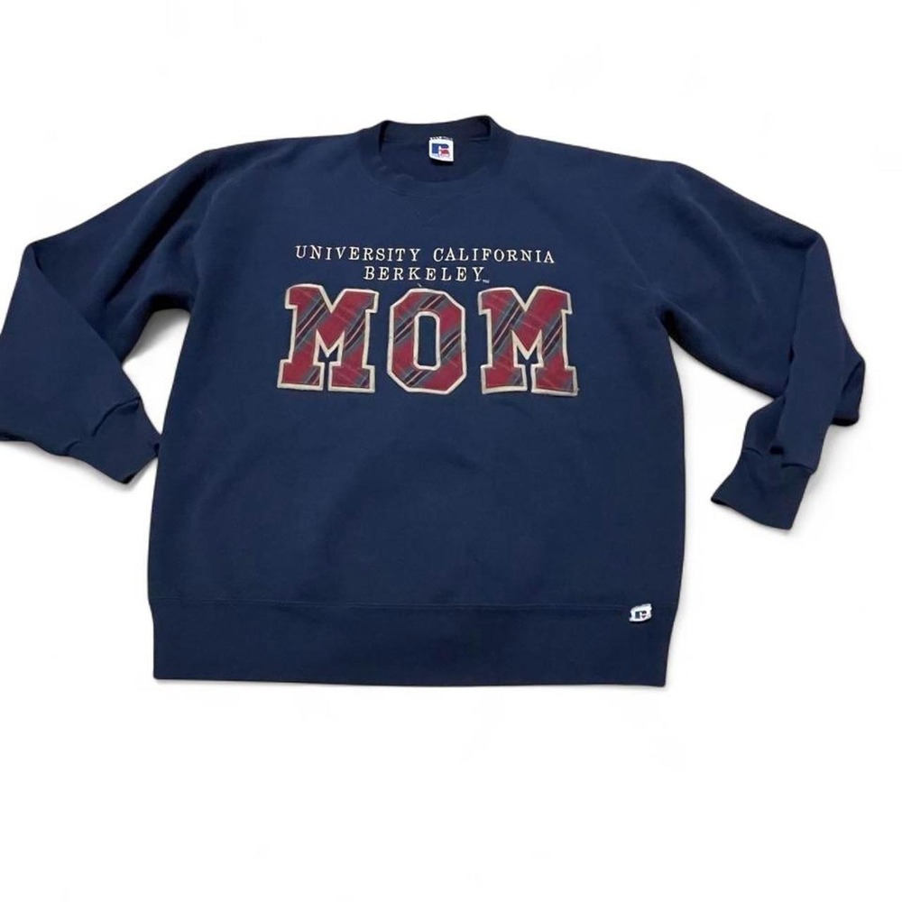 vintage Russell Athletic navy crewneck sweatshir embroidered California Berkeley